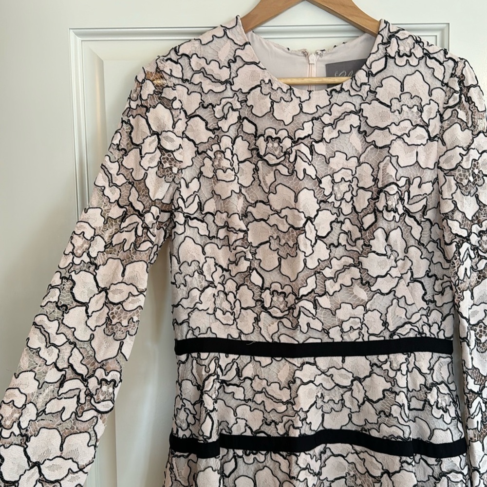 Lela Rose Pink Lace Dress Size 10
